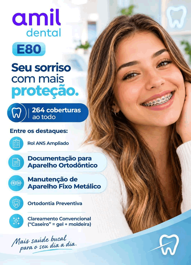 AMIL DENTAL E 80 COM APARELHO
